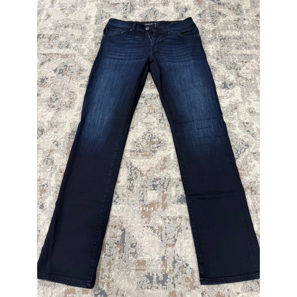 Mavi Jeans Zach Straight Leg Mens Dark Wash Indigo Denim Pants 30x34